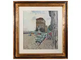 Fosco Pavi, Lungarno Vespucci with view of the American Consulate 1970