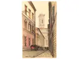 Abramo Scortecci, Views of Florence 1956/57, four mixed techniques on paper
