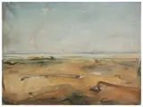 Folco Chiti Batelli, Landscapes 1976/80/82, three oil paintings on canvas