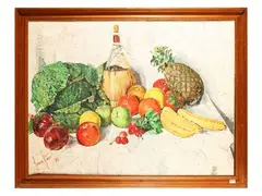 Fosco Pavi, Still life 1981, oil on canvas