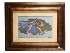 Herons by Dino Caponi, oil on panel, offered Jun 2026