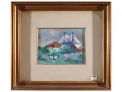 Giuseppe Succi, Marina, oil on panel