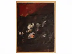 Sergio Scatizzi, Still life, mixed media on paper applied to another paper support