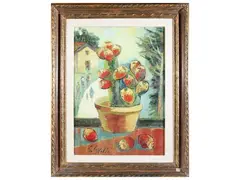 Emanuele Cappello, Prickly pears, oil on canvas