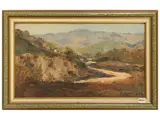 Ferruccio Rontini, Landscape 1942, oil on panel