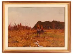Tombolo fascinaioli by Angiolo Volpe, oil on canvas, offered Jun 2026