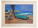 Piero Marchi, Ardence, oil on hardboard