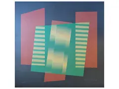 Additive color 1959/84 by Carlos Cruz-Diez, silkscreen print, offered Jun 2026