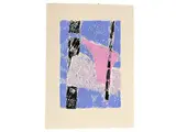 Miguel Rodriguez Agosta, Composition 1986, lithograph