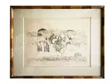 Anton Zoran Mušič, Dalmatian Motif 1972, engraving