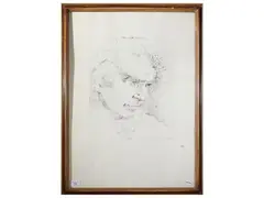 Pietro Annigoni, Male portrait, engraving