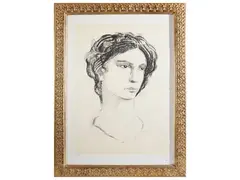 Pietro Annigoni, Portrait, lithograph