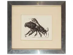 Luciano Minguzzi, Insetto 1969, aquatint etching