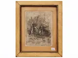 Giovanni Fattori, Diego Martelli e i suoi cani (1885 ca.), etching