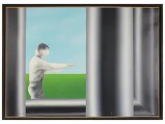 Mosca cieca con le barriere by Gustavo Giulietti, oil on canvas, offered Mar 2026