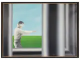 Gustavo Giulietti, Mosca cieca con le barriere, oil on canvas
