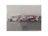Sergio Scatizzi, Le carte colorate, oil on panel