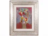 Eugenio Pardini, Groviglio floreale 1974, fresco technique on tablet
