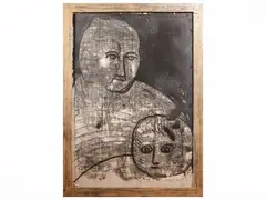 Venturino Venturi, Maternity 1973, monotype on paper