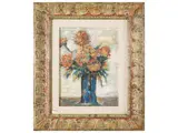 Silvio Loffredo, Vase of Flowers 1977, oil on canvas cardboard