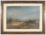 Ricordo di un paesaggio in maremma 1991 by Folco Chiti Batelli, oil on cardboard, offered Mar 2026