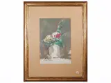 Sergio Scatizzi, Roses 1983, tempera on paper