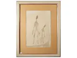 Franco Villoresi, Figures 1966, mixed media on paper