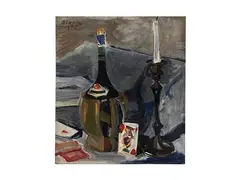 Primo Conti, Still life 1956, oil on panel