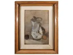 Pitcher 1963 by Mario Marcucci, oil on canvas, offered Mar 2026