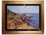 Angiolo Volpe, Miramare Livorno, oil on panel