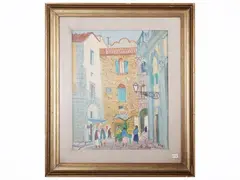 Mercatino di S. Piero 1981 by Rodolfo Marma, oil on canvas, offered Mar 2026