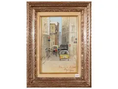 Firenze - Via Condotta by Francesco Pagliazzi, oil on canvas, offered Mar 2026