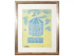 Musical Baptistery by Gianni Vagnetti, tempera on paper, offered Mar 2026