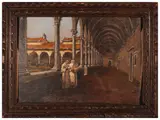 Tito Lessi, La Certosa 1906, oil on panel