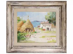 Campagna toscana by Gino Paolo Gori, oil on canvas, offered Mar 2026