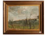Ugo Pignotti, Landscape 1937, oil on panel
