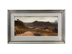 Landscape with figures by Rutilio Muti, oil on panel, offered Mar 2026
