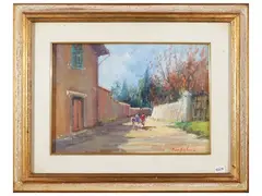 Vecchia stradina fiorentina by Norberto Martini, oil on canvas, offered Mar 2026