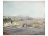 Landscapes 1987/88 by Folco Chiti Batelli, three oil paintings on panel, offered Mar 2026