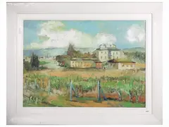 Emanuele Cappello, Landscape, oil on canvas