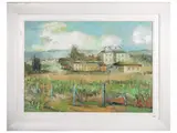 Emanuele Cappello, Landscape, oil on canvas