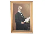 Oscar Sogaro, Portrait of a gentleman 1915, oil on canvas