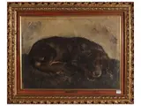 Ugo Vittore Bartolini, Portrait of a little dog 1931, oil on canvas