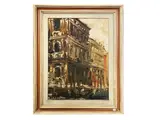Emanuele Cappello, Glimpse of Venice, oil on canvas