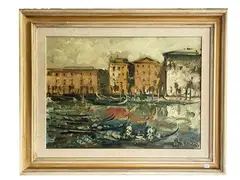 Emanuele Cappello, Venice, oil on canvas