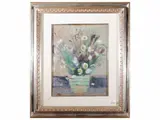 Mario Marcucci, Vaso di fiori, oil on panel