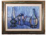 Dino Migliorini, Still life, oil on hardboard
