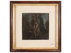 Crucifixion by Ugo Capocchini, oil on canvas, offered Mar 2026