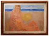 Alfonso Gatto, The Friends 1974, oil on canvas