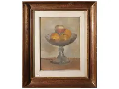 Still life by Mario Marcucci, oil on canvas board, offered Mar 2026